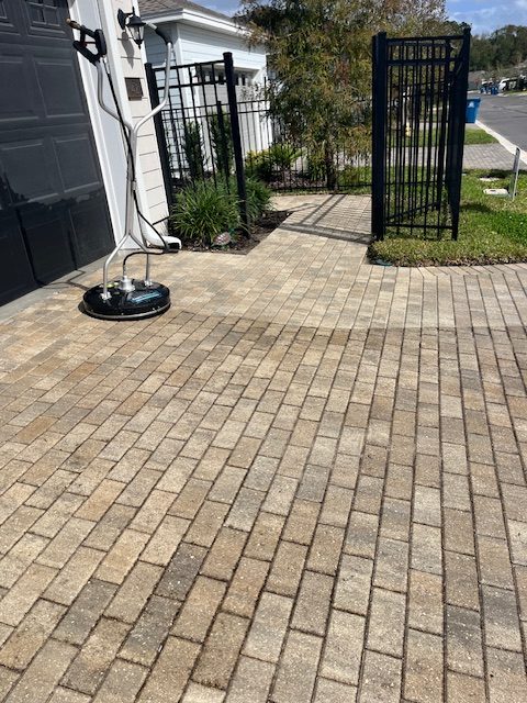 Paver washing in St Johns FL Exact Pressure